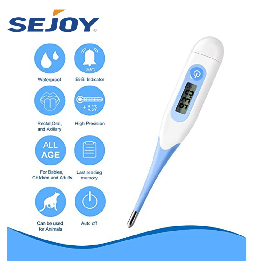 Fast Reading 10 Sec Digital Baby Thermometer for Kids