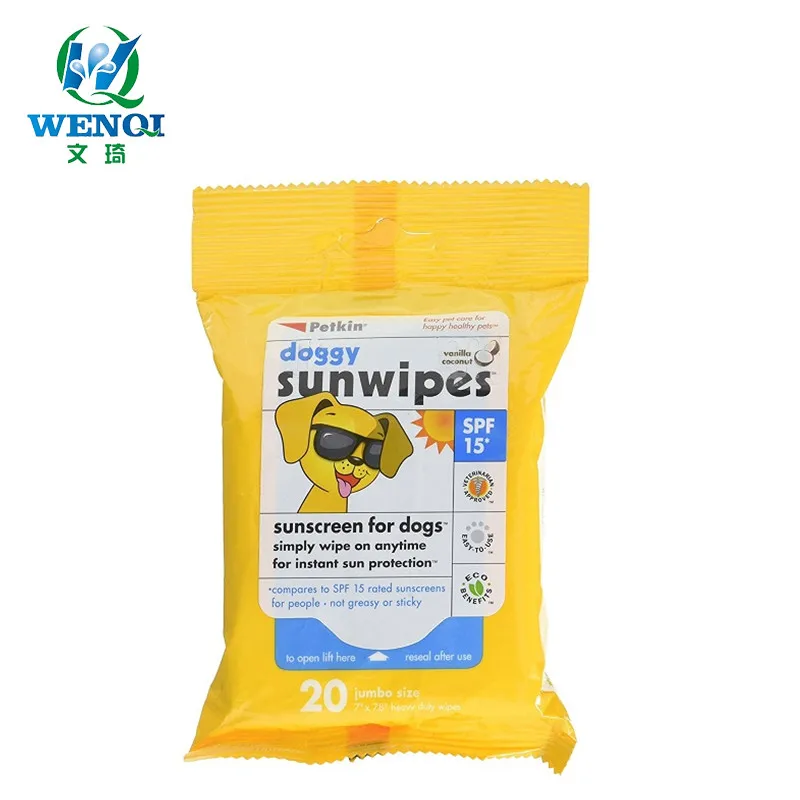 Солнцезащитная салфетка для собак с защитой SPF 15