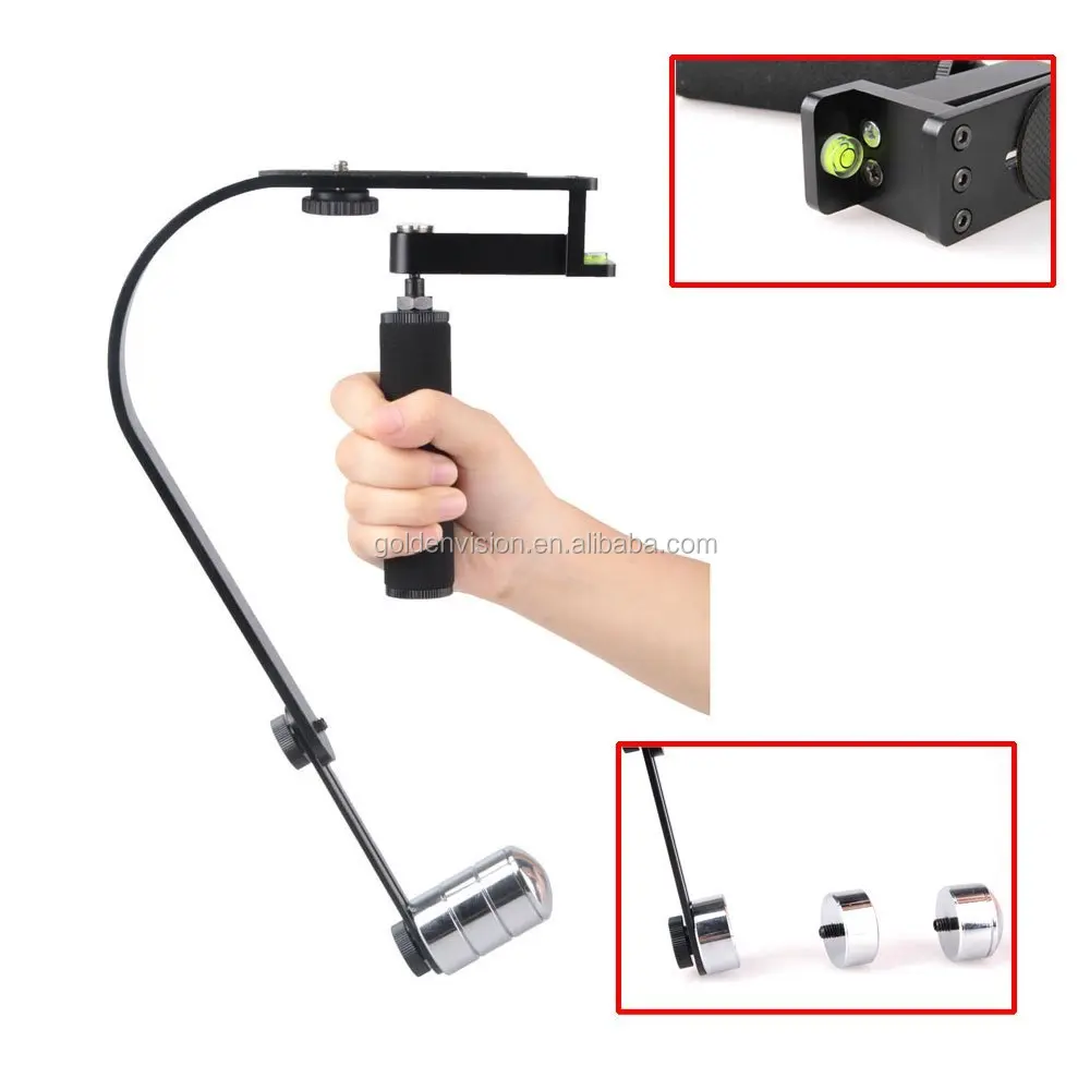 JGJ Hot Sale Camera Stabilizer DSLR Handheld Video Support for GoPro 1 2 3 3+ 4 4 Session Canon Nikon and Other SLR Camera