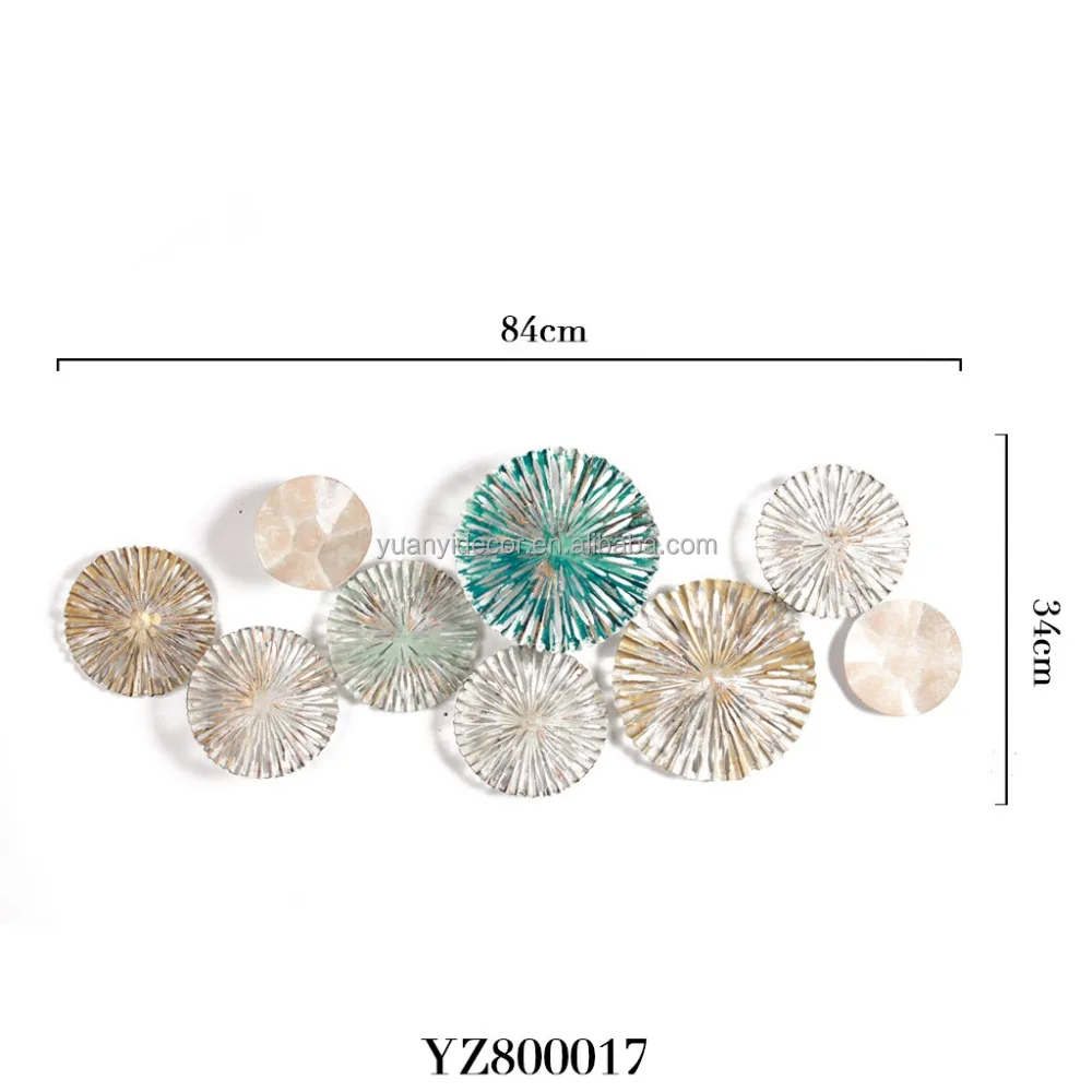 Best Selling Decorative Metal Lotus Leaf Wrought Iron Wall Art