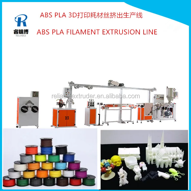Top Quality 3D Printer Filament Extruder Machine / Extrusion Line Manufacturer