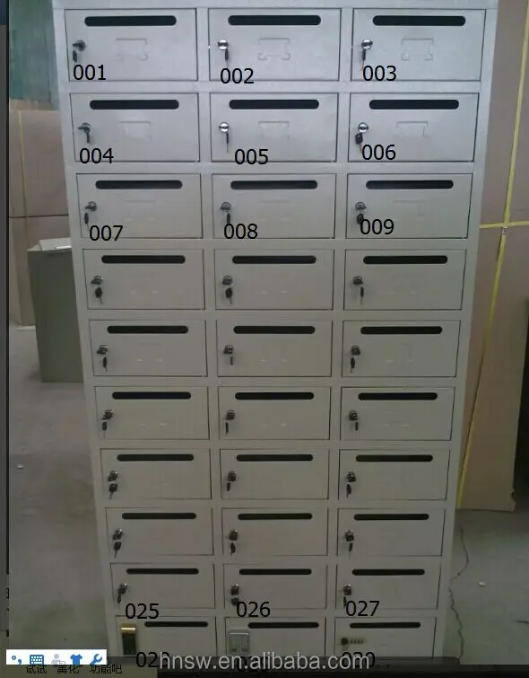 Steel Apartment Downstair Used Newspaper Storage Cabinet Metal Letter Mailbox Parcel Mail Box