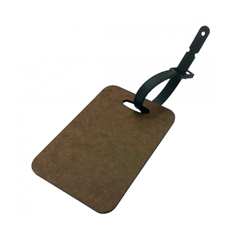 Custom Printable Luggage Tag Sublimation Blank MDF Wooden Luggage Tags