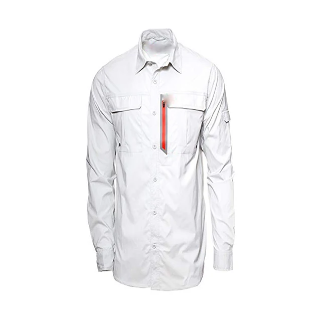 Мужская дышащая рыболовная рубашка с длинным рукавом новый дизайн