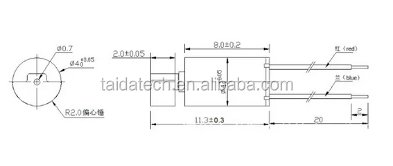 Массажный вибратор Taidacent 0408 с функцией вибромотора, миниатюрный полая чашка постоянного тока, эксцентриковый вибратор, мотор-вибромотор, массажный мотор
