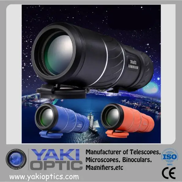 
2017 New Dual Focus 30x52 Zoom Monocular Telescope Green Film Lens Travel Spotting Scope HD Monoculars telescopes Outdoor 