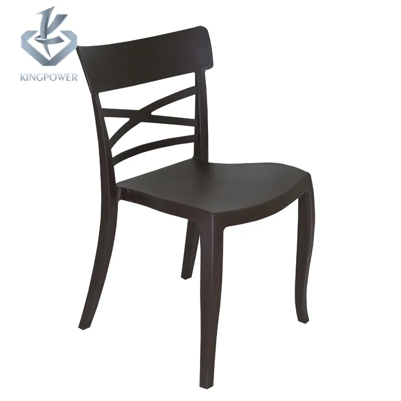 
Factory manufacture designer cross back restaurant dining plastic chair 