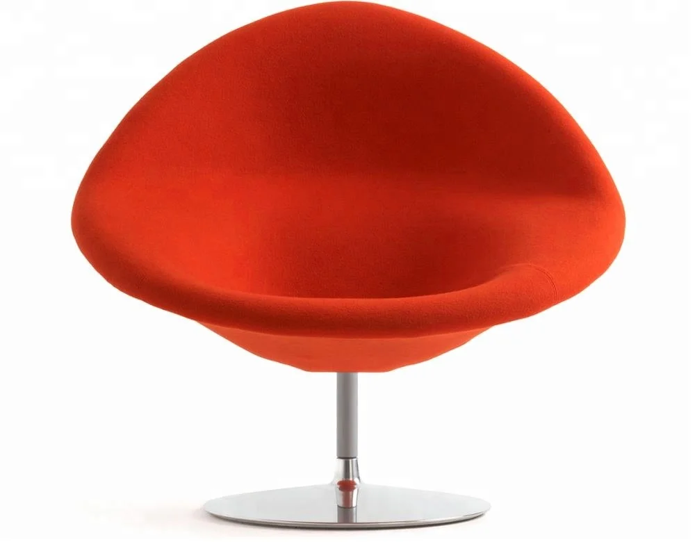 
New designer room furniture fiberglass pierre paulin artifort globe lounge chair with ottoman 