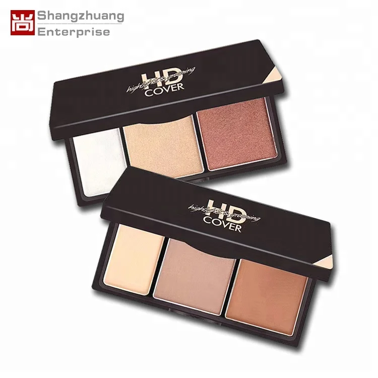 Макияж контур хайлайтер лицо порошок Комплект Палитра контурной пудры