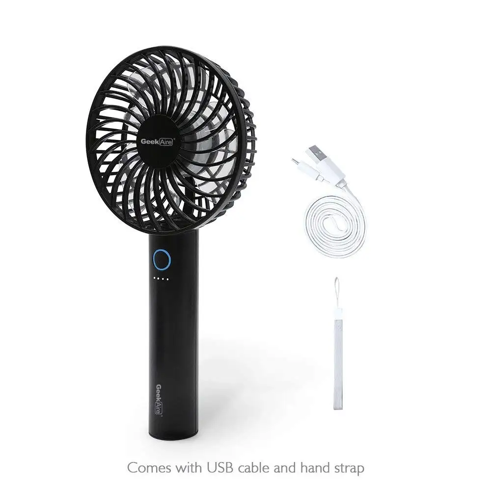 5 Speed 4 Inch Pocket Size Prismate FrancFranc Hot-sale Battery Operated Fan Portable USB Handheld Personal Table Desktop Fan