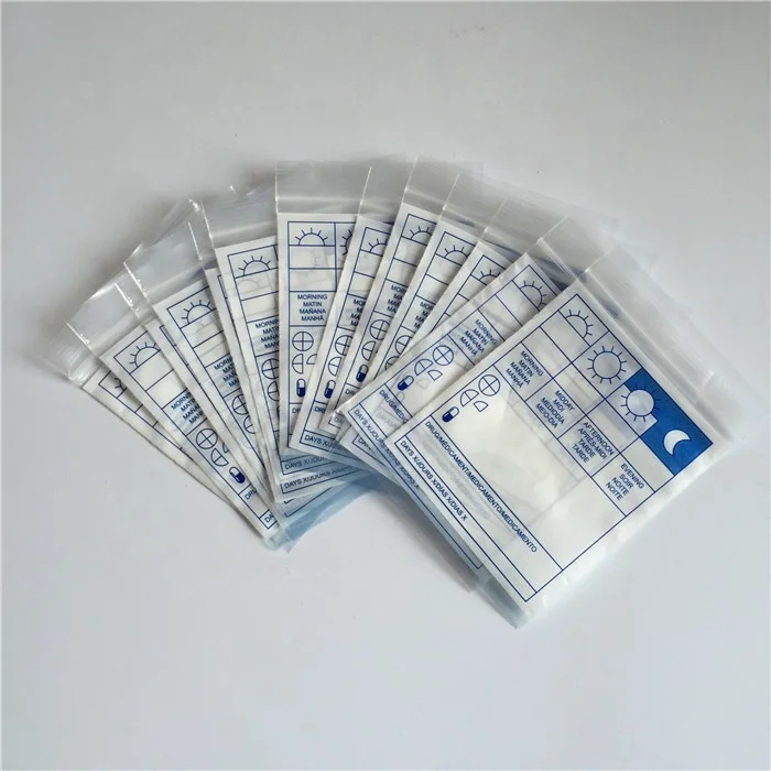 Plastic Clinic pharmacy medical reclosable envelope