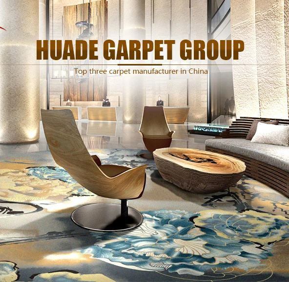 Guangzhou Wholesale Custom Design Wool Material Hotel Handmade Carpet