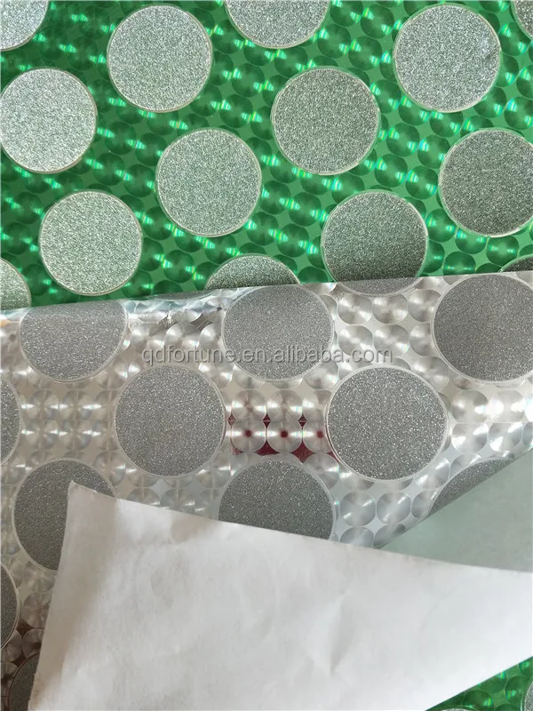 
New pattern holographic adhesive glitter film 