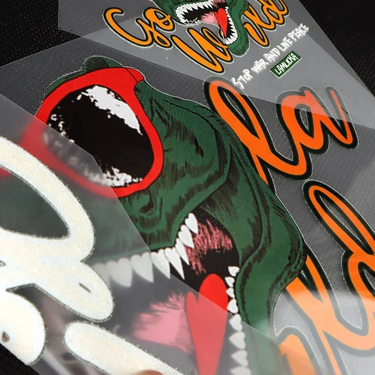 U-Meking High Quality Hot Sale Personalized T-shirt Tagless Printed Clothing Iron on Custom Thermal Transfer Stickers
