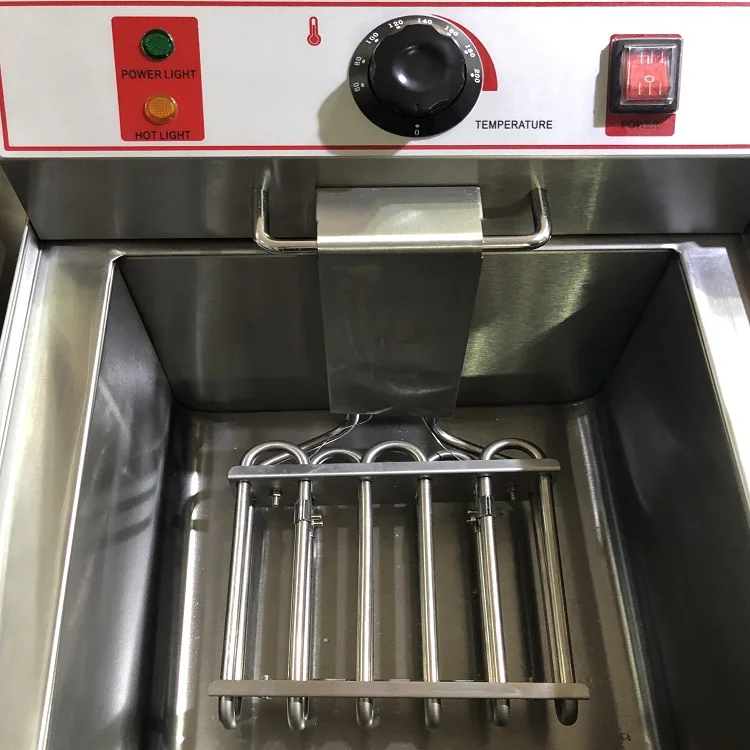 Коммерческая профессиональная электрическая фритюрница из нержавеющей стали с контролем температуры