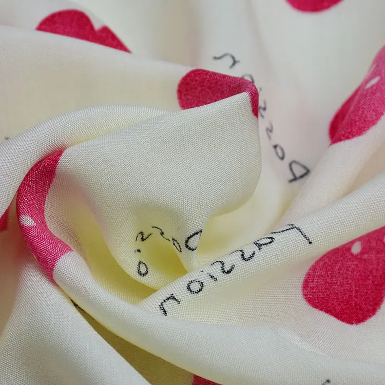 wholesale 100 rayon printed fabric for summer dress