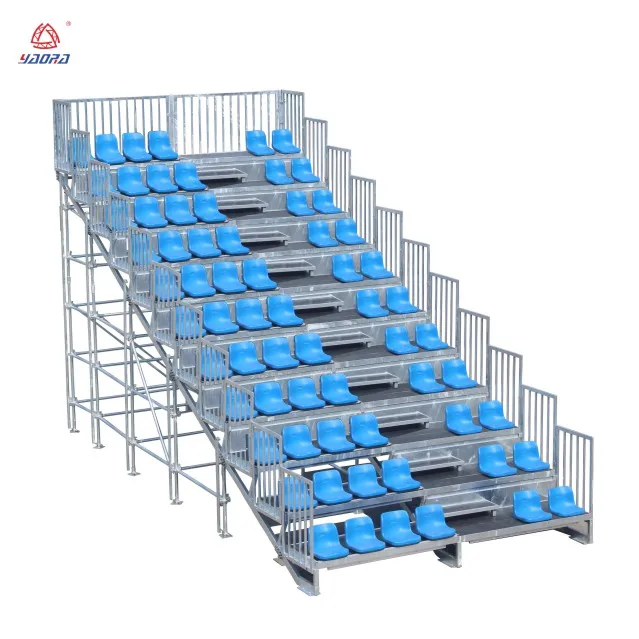 Football soccer stadium seat stadium seating chairs plastic bleacher seats outdoor indoor aluminum sports gym layher grandstand