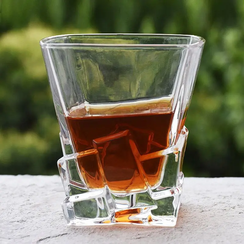
Unique Whiskey Glasses - Iceberg Collection - Scotch, Liquor or Bourbon Tumblers 