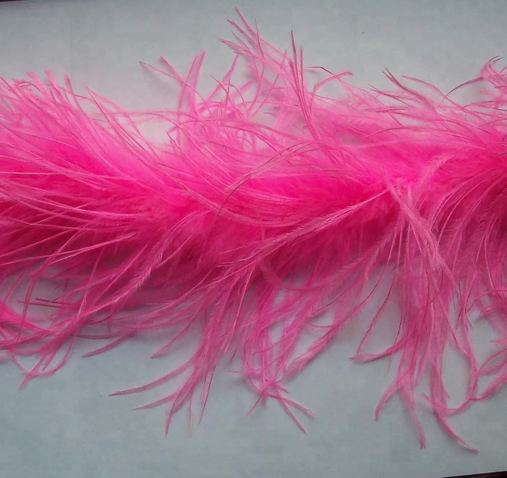 Natural Ostrich Boa feather scarf