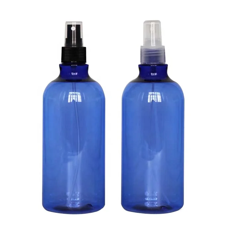 Korean style blue 500ml PET plastic avoid light bottles / shampoo bottles