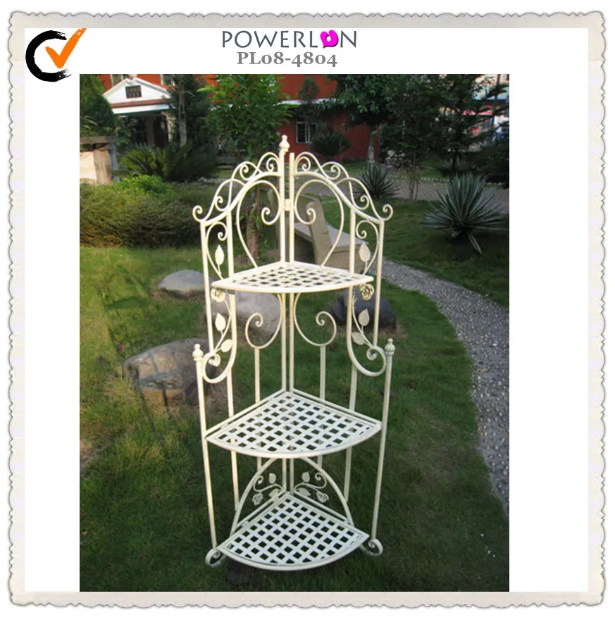 
EcoStyles 3-Shelf Metal flower Corner Tower 