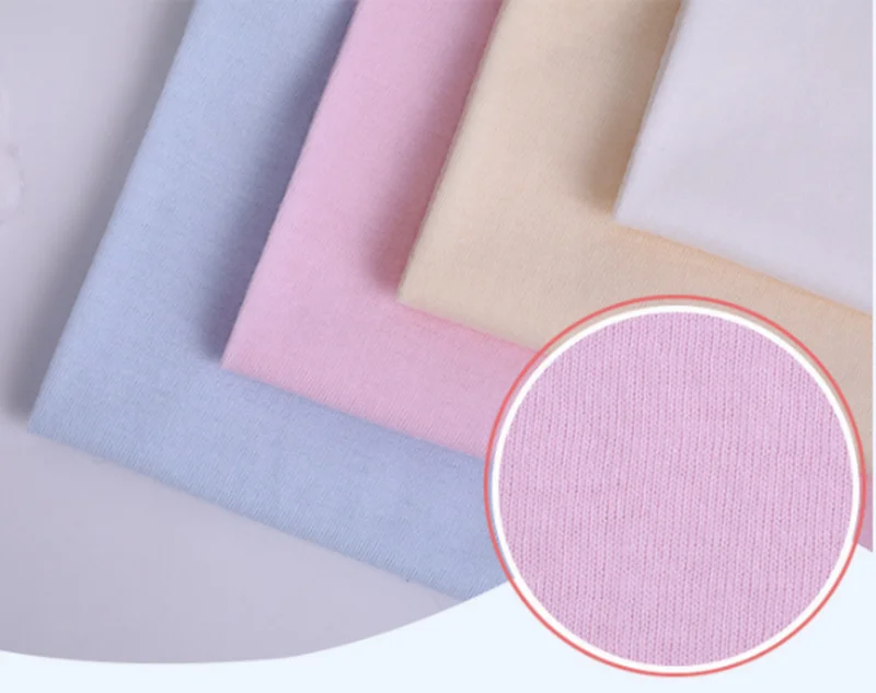 High Quality Soft 100% Organic Cotton Jersey Knit Fabric for Baby T-shirt