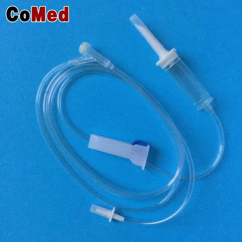 Disposable medical iv infusion set with needle