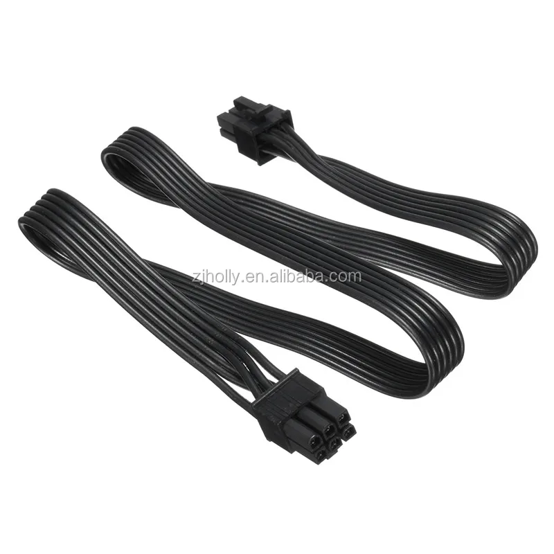 60cm Graphics Card pcie Power Cable 18AWG PCI-E 6 Pin Male to 6Pin Male Video Power Adapter Cable GPU Power Extension Cable