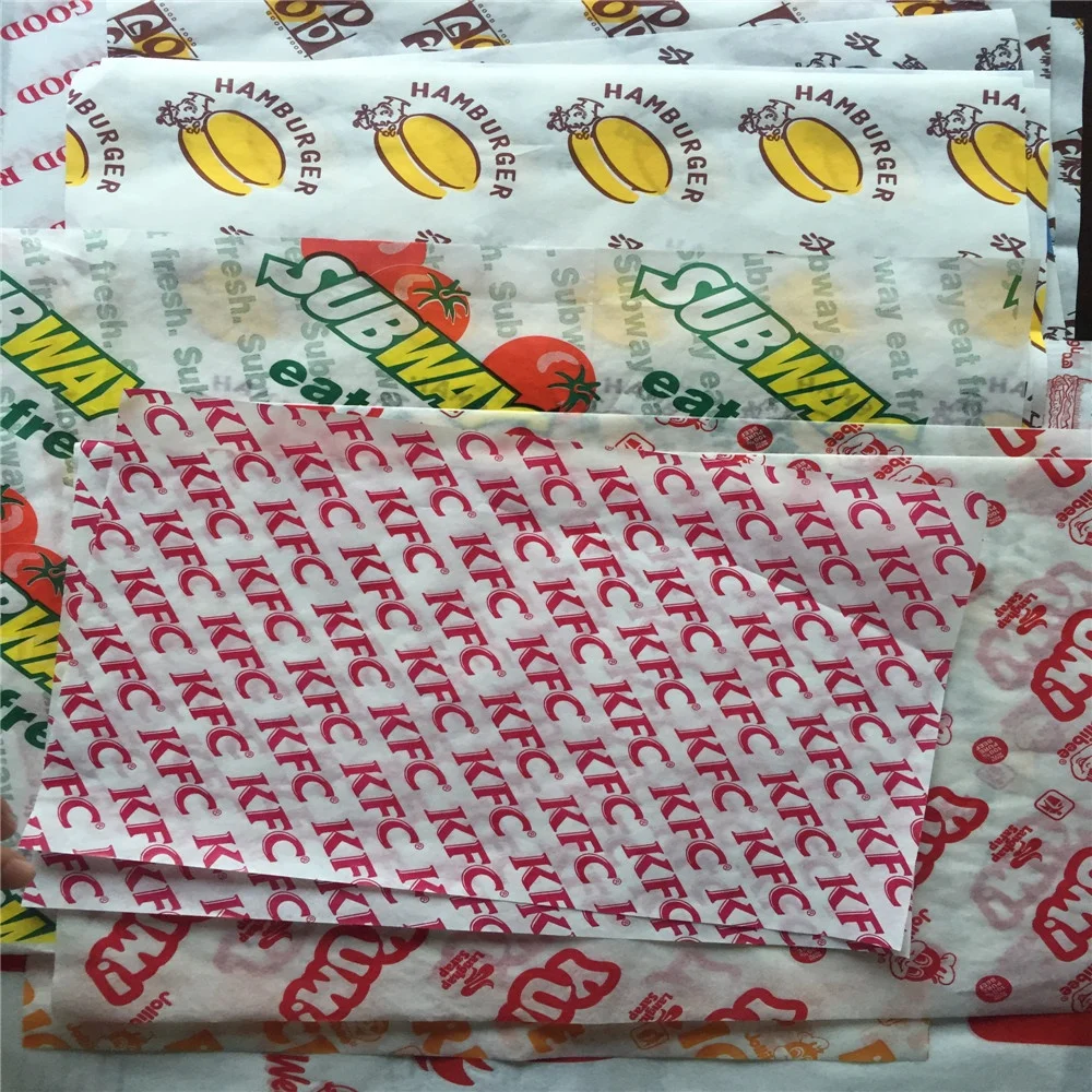 
28gsm zhongchan burger paper, food wrapper, PE coated paper 