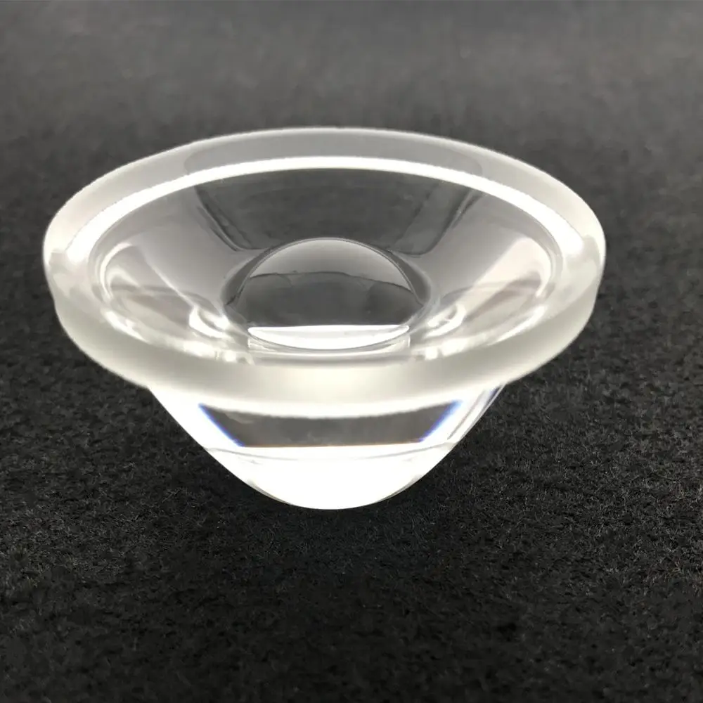 Narrow beam 10 degree 50mm led glass tir lens for CREE LED XPL HI