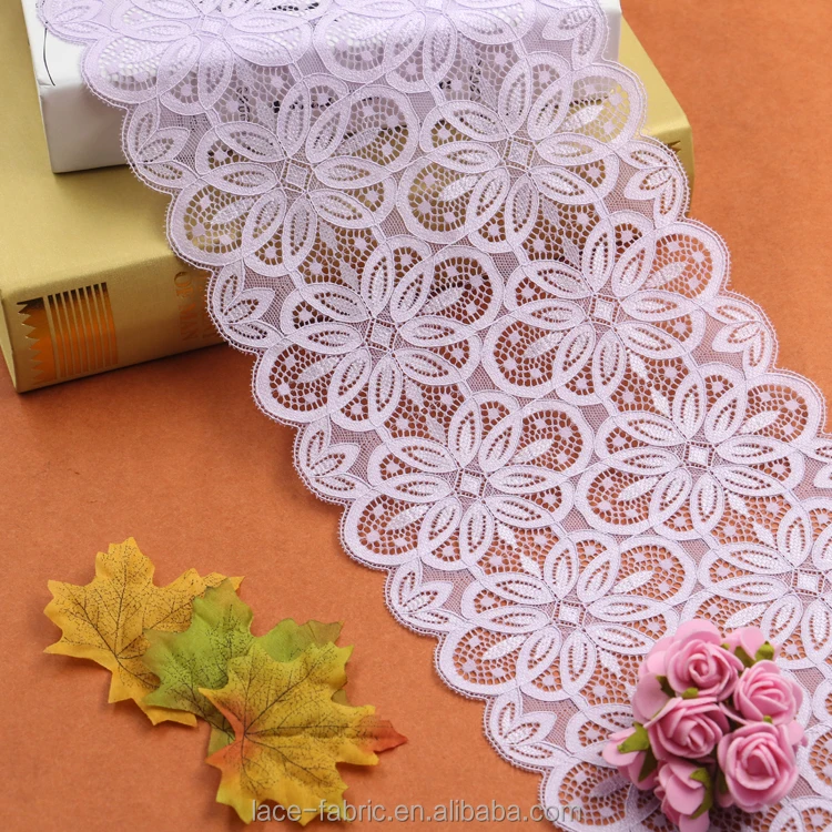 
Чистая фиолетовая кружевная отделка, французское кружево, отделка для нижнего белья/платья/занавески/зонтика 