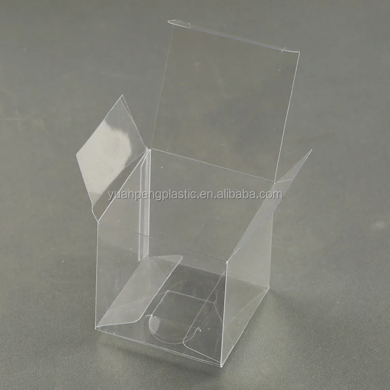Small boxes plastic packaging for cake square clear PET plastic boxes with cardboard base