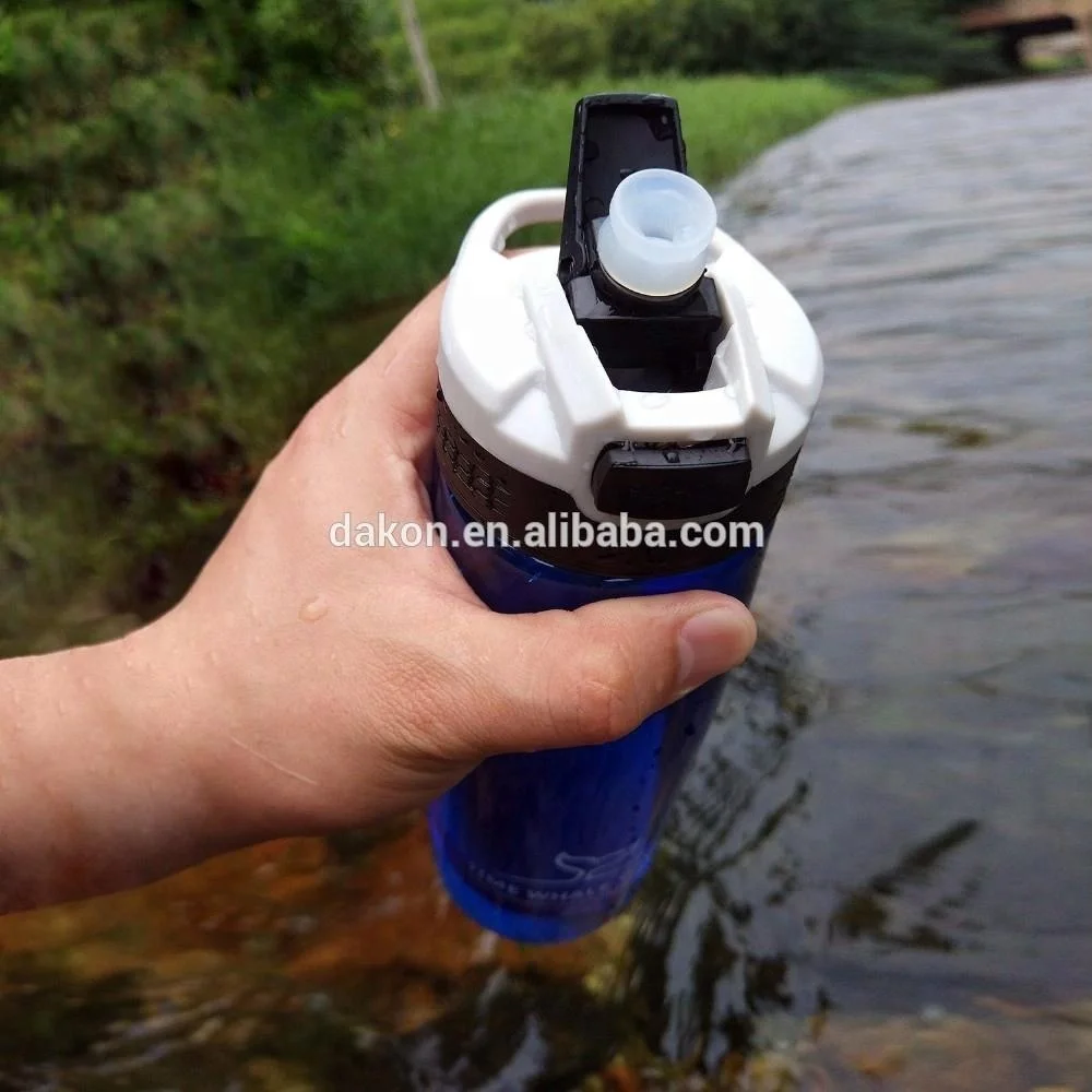  Water Filter Bottle 2-Stage Integrated Personal Straw for Hiking Camping - BPA