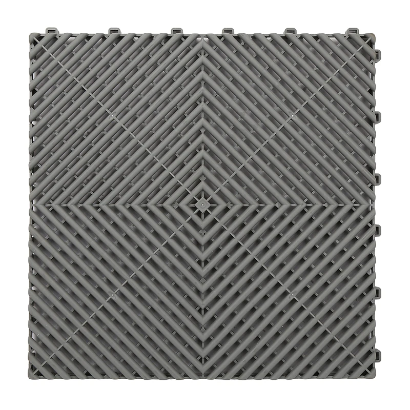 Waterproof non-skid interlock rubber floor mats for garage
