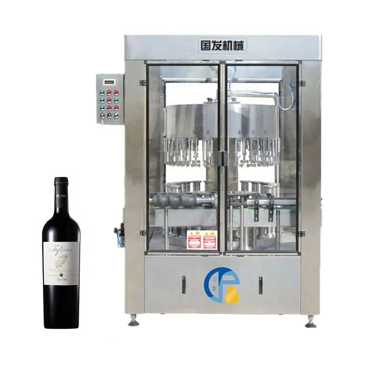 Automatic Small Scale PET Plastic Glass Bottle wine Liquid Filling Machine wine filler equipment