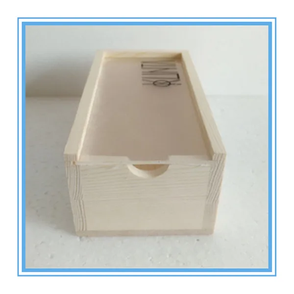 Wood Box with Acrylic Slide Top Lid Custom Size