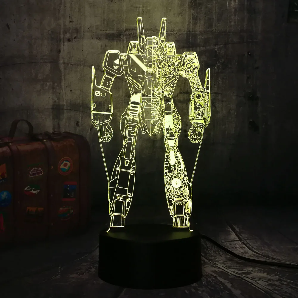 Cool New Movie Pacific Rim Action Figures Striker Eureka Boy Gift Desk Table RGB 3D LED Night Light Colorful Lamp Christmas Gift