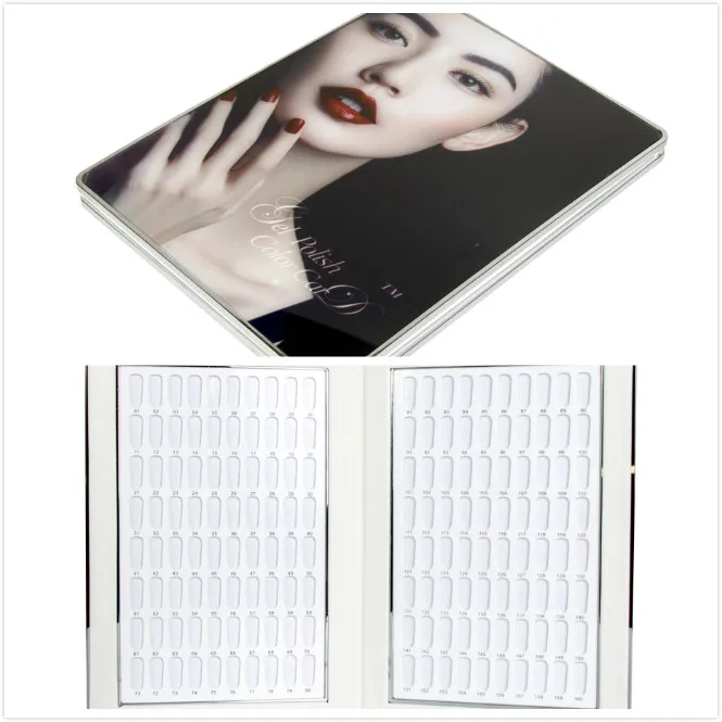 160 Colors Model Nail Gel Polish Nail Color Chart Display Nail Color Book