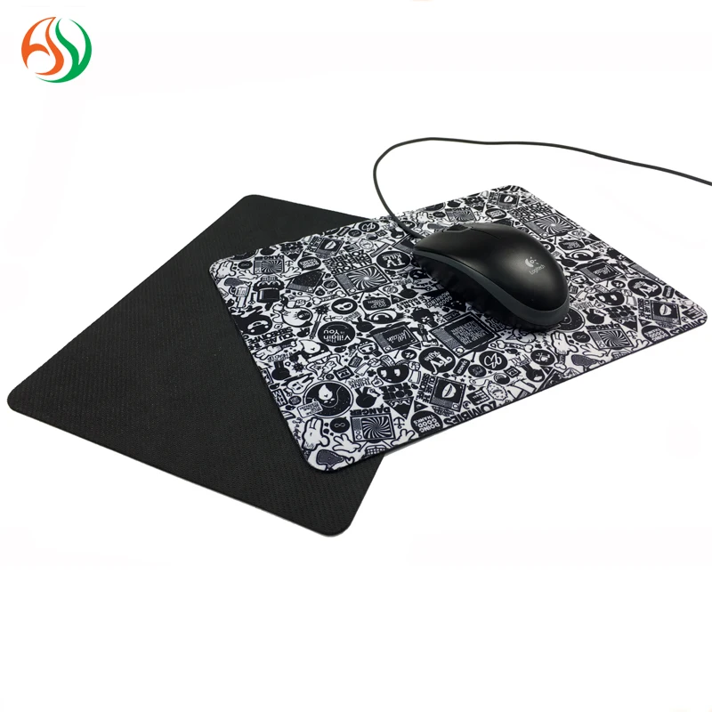 Eco-friendly Custom Logo Print Foldable Rubber Soft Non-slip Computer Mat Cheap Anti Fatigue Office Mouse Mat Promotion Product