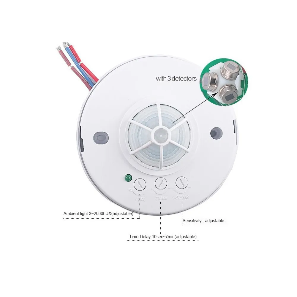 Ceiling led light mini infrared pir motion sensor long range distance pir sensor presence sensor pir ceiling dry contact