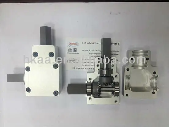 
oem custom made steel and aluminum transmission spiral bevel gearbox 