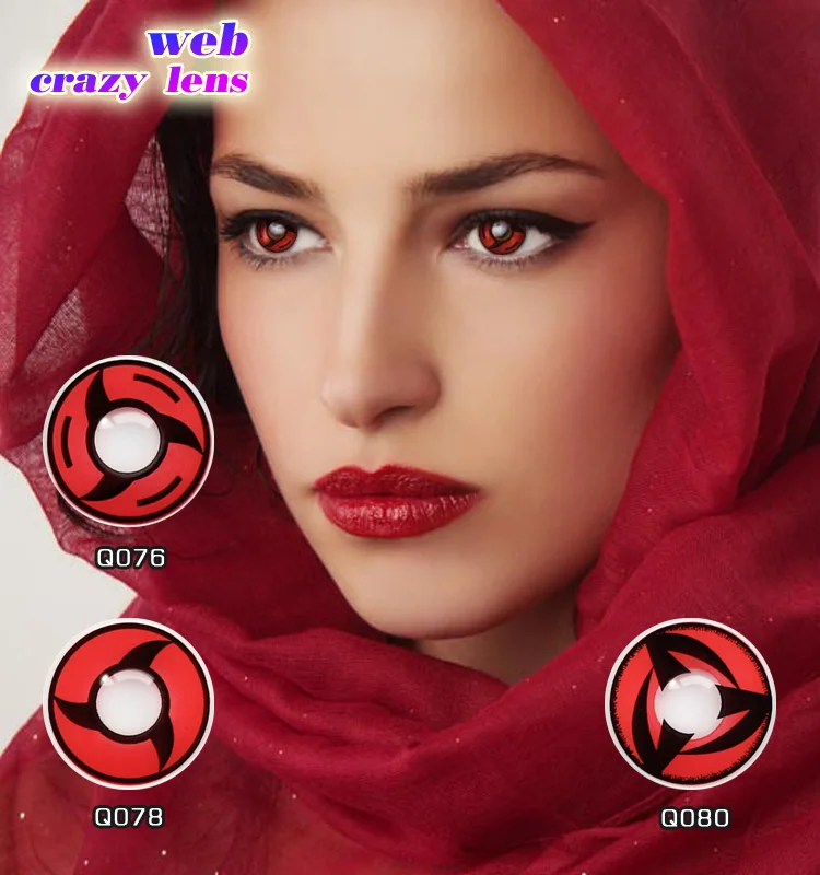Cheap halloween color vision blue vampire contact