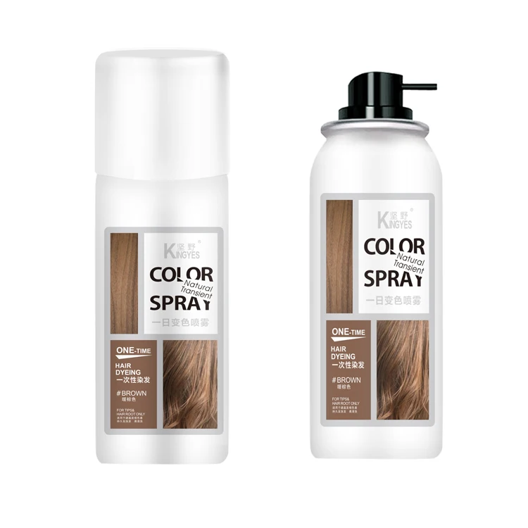Kingyes Customized Temporary  Washable Hair Color Root Touch-up Spray 75ml