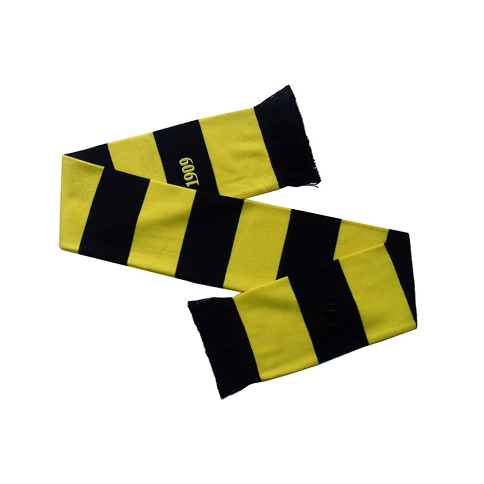 
Borussia Classic Striped Fan Football Scarf 