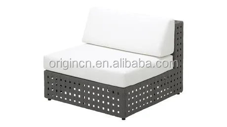 Современный диван для ожидания из широкого ротанга с ажурным дизайном и кофейным столиком, набор мебели для отеля