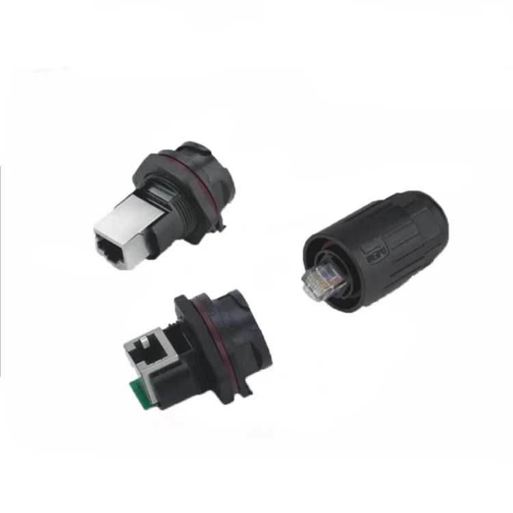 IP67 RJ45F перегородки круговой водонепроницаемый разъем для монитора