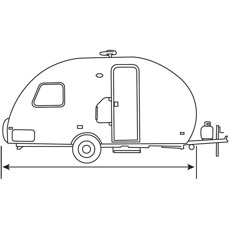 ATLI Teardrop Trailer Cover Caravan Cover Waterproof RV Motorhome Cover