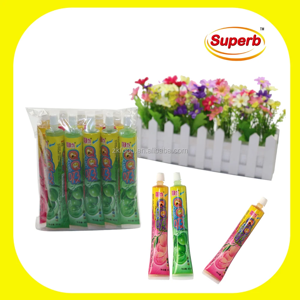 Питьевой фруктовый аромат ice pop, желе в форме зубной пасты
