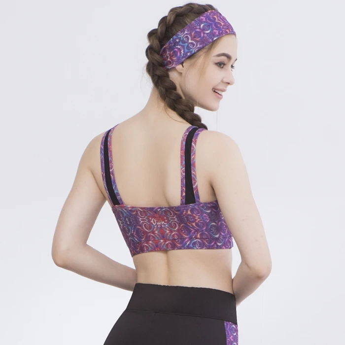 
Athletic apparel manufacturers sexy pattern sport bra active wear 