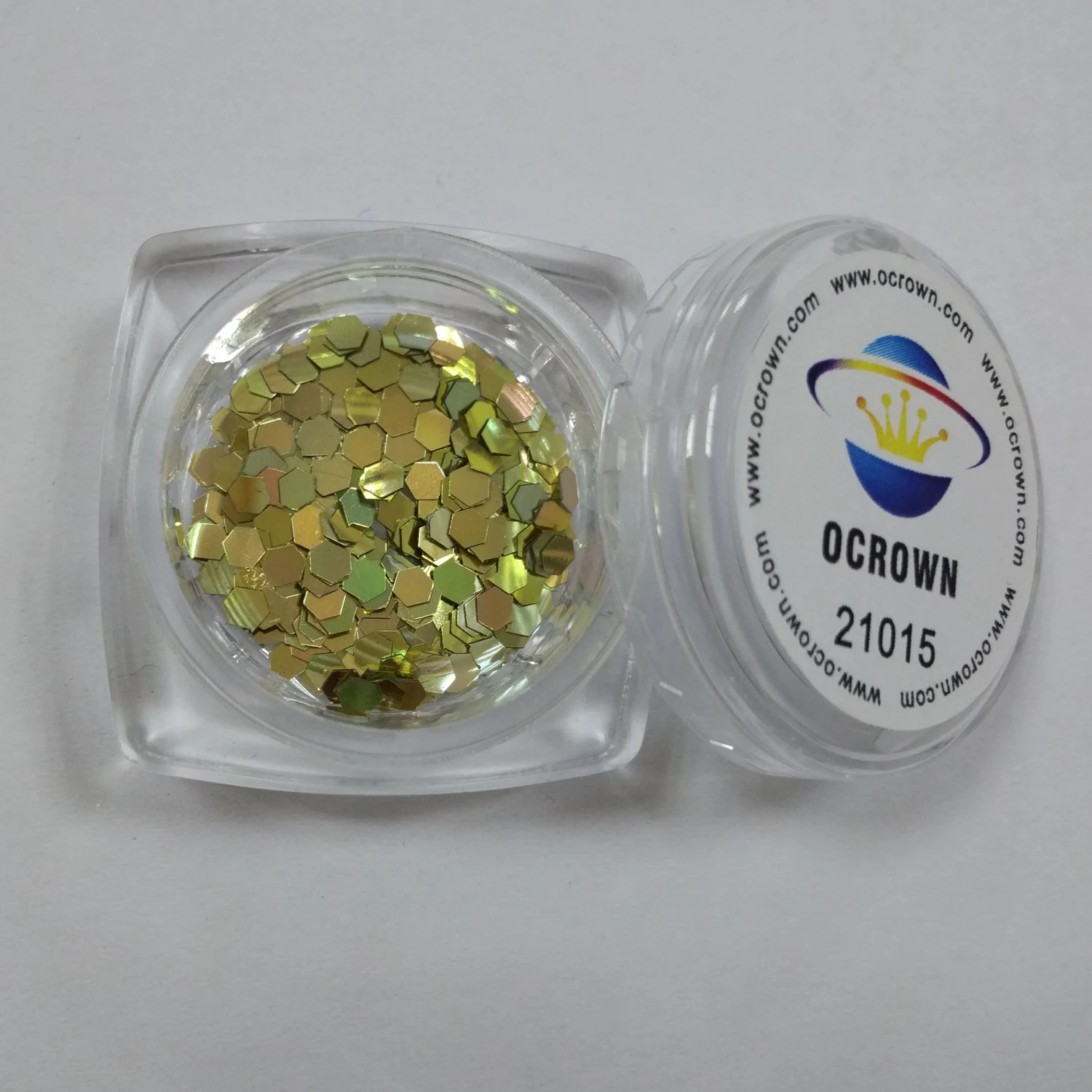 Special Effects Glitters Gold Onion Powder nail paste---peak green 21011 Chameleon flakes